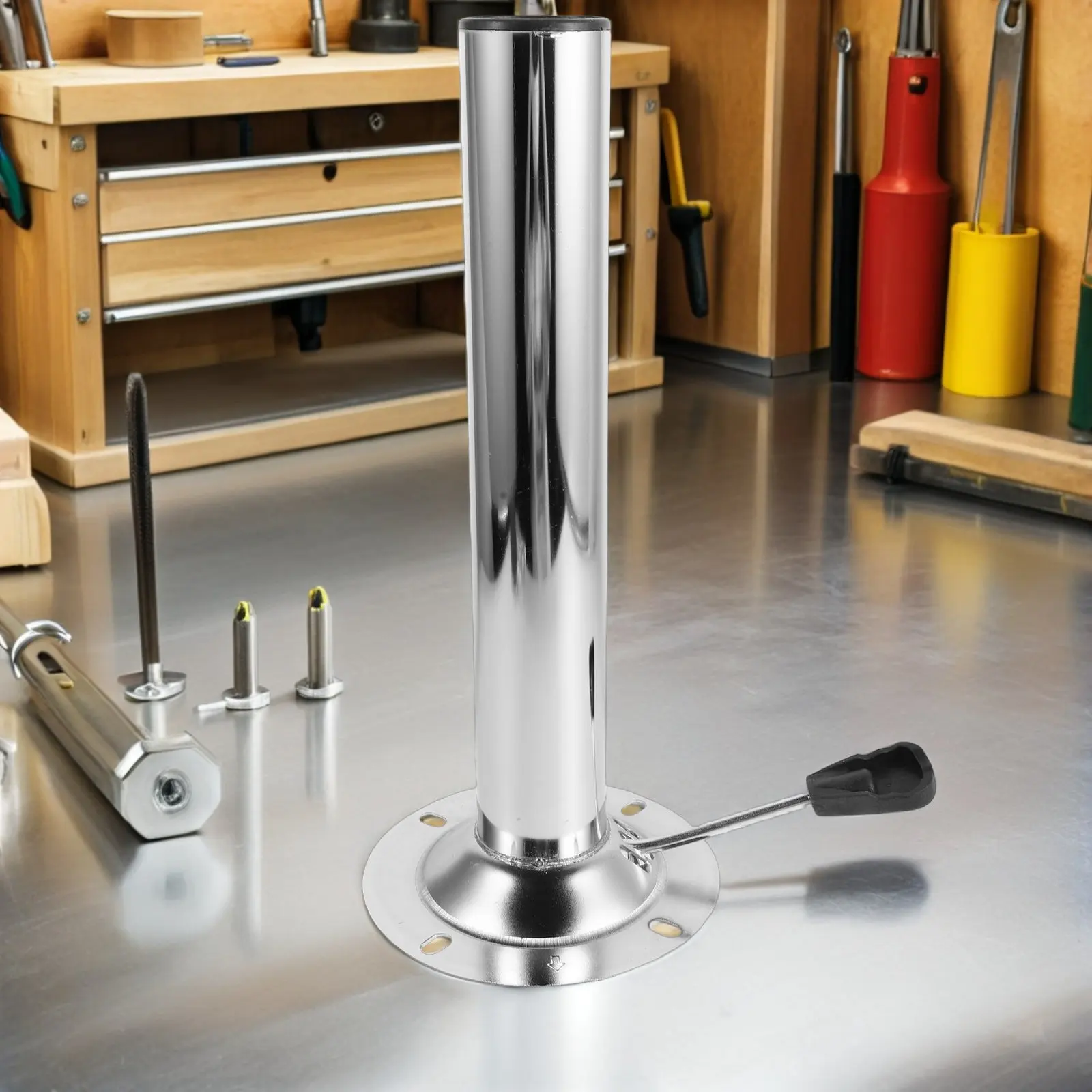 

Adjustable Bar Stool Swivel Base with Gas Lift Cylinder Tube Heavy-Duty Pneumatic Lift Mechanism for Kitchen Bar Office Counter
