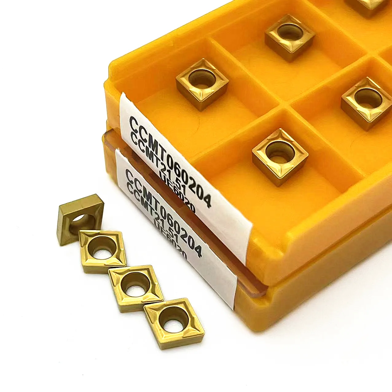 US735 VP15TF CCMT060204คาร์ไบด์แทรก CCMT060204 UE6020เครื่องมือกลึงภายใน mesin bubut CNC ชิ้นส่วนเครื่องมือ tokarnyy ccmt เครื่องมือกลึง