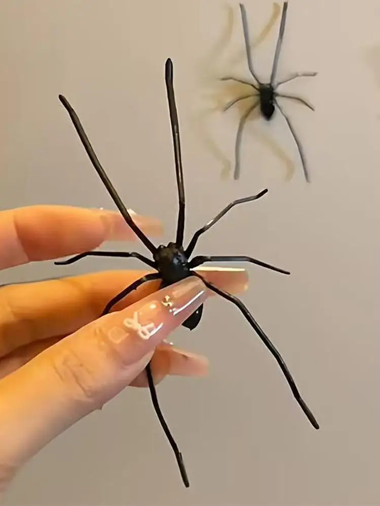 Funny Fridge Magnetic Spiders Creepy Crawly Magnetic Fridge Decor for Haunted House Party Kitchen Prank
