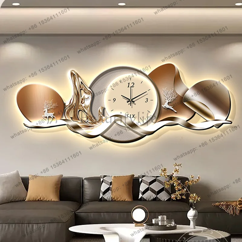 Best Sellers Art Mural Luxury Wall Clocks Interior Aesthetic Silent Minimalist Wall Watch Nordic Restaurant Reloj Pared Home Dec