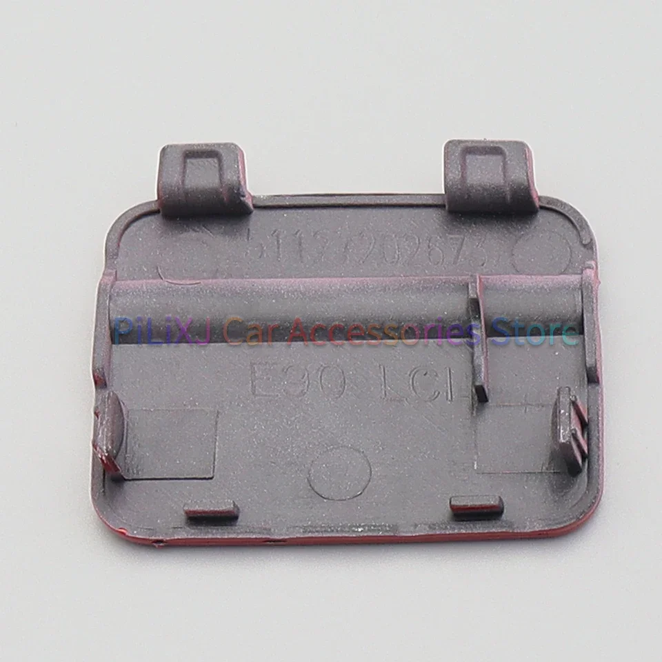 Tapa de gancho de remolque de parachoques trasero automático para BMW E90 3 LCI 318, 320, 323, 325, 328, 330, 335, 2009, 2010, 2011, 51127202673, guarnición de tapa