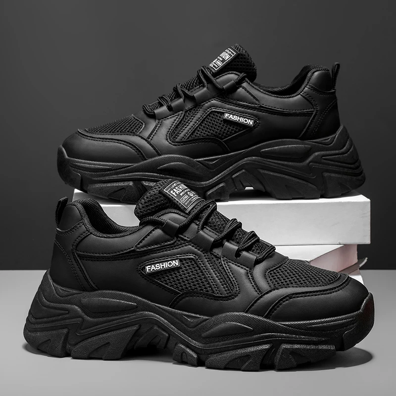 

Мужская спортивная обувь, модная, легкая, нескользящая, на толстой подошве, дышащая, универсальная, для занятий спортом на открытом воздухе, для бега осени 2025 года.