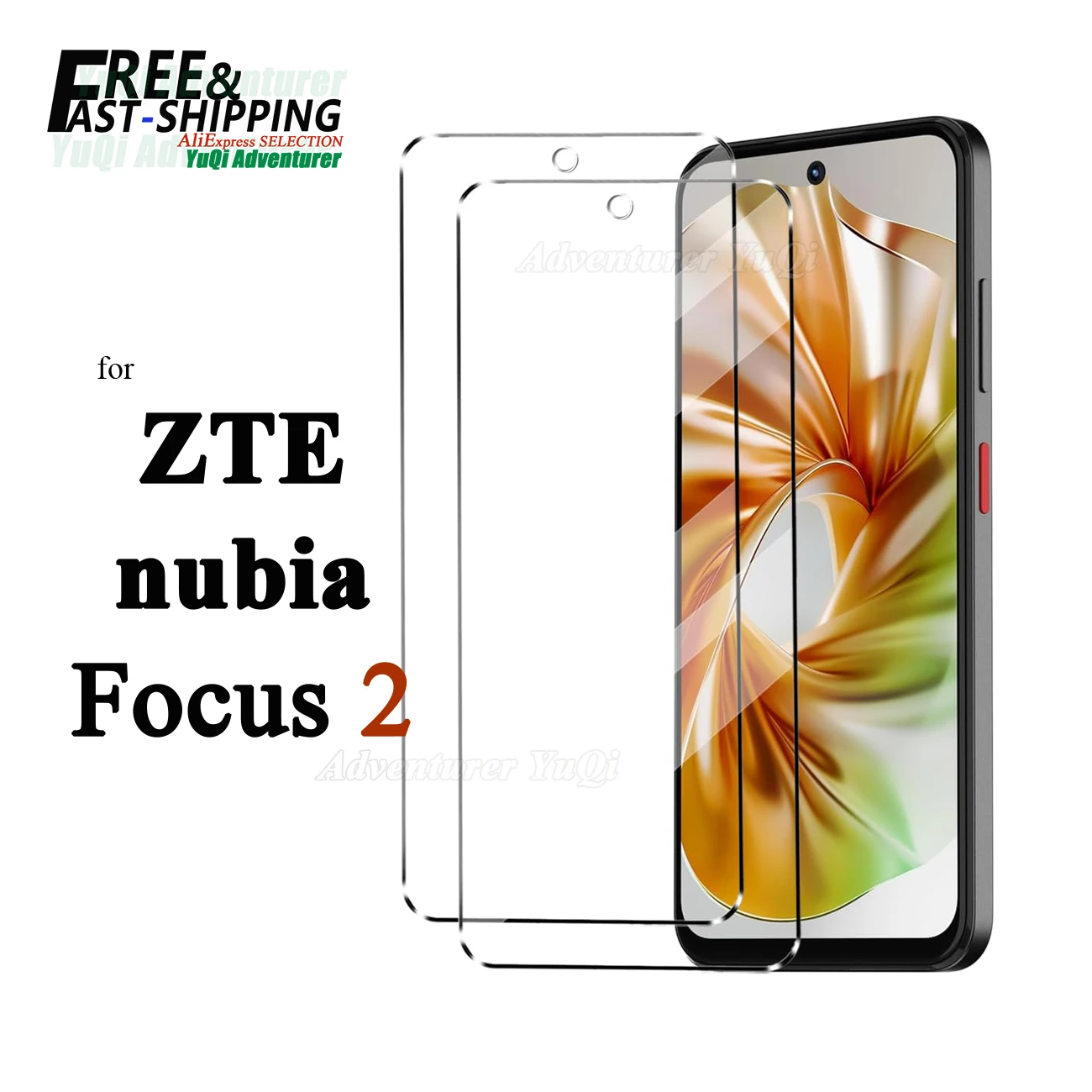 

Screen Protector For ZTE nubia Focus 2 Tempered Glass HD 9H Transparent Clear Anti Scratch Case Friendly