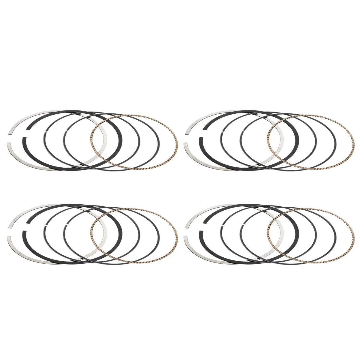 Motorcycle Cylinder Parts Piston Rings Set For KAWASAKI ZX636 2003-2004 68*0.8*0.8*1.5mm OEM:13008-0002