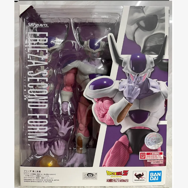 Genuine Bandai X S.h.figuarts Shf Dragon Ball Z Figures Frieza Second Form Coora Anime Action Figure Staue Model Kit Toys Gifts