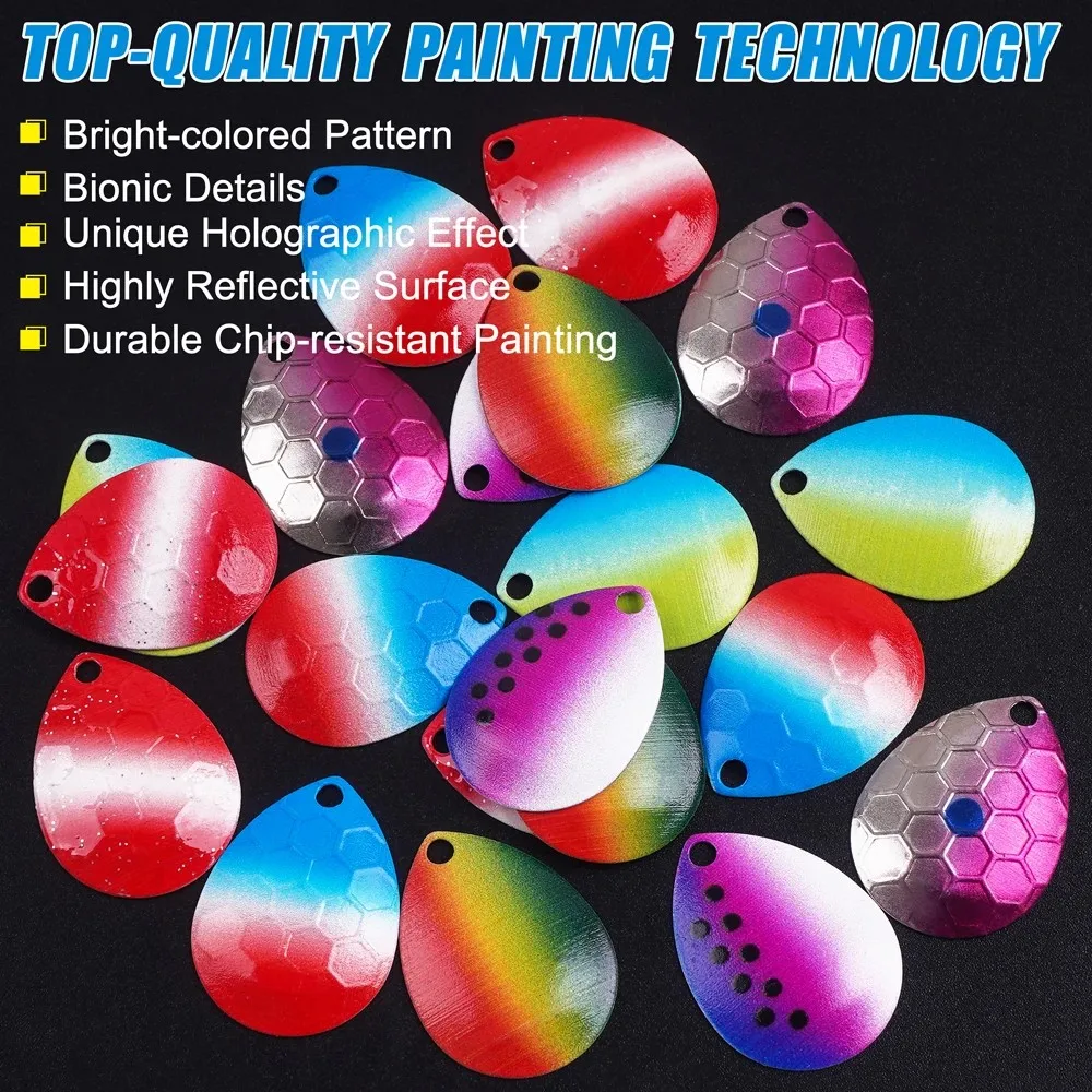 مجموعة صنع حفارات الصيد من Walleye ، غزل الصيد ، لوازم صنع إغراء ، زحافة تلاعب ، شفرات Colorado ، معدات تعويم تلاعب