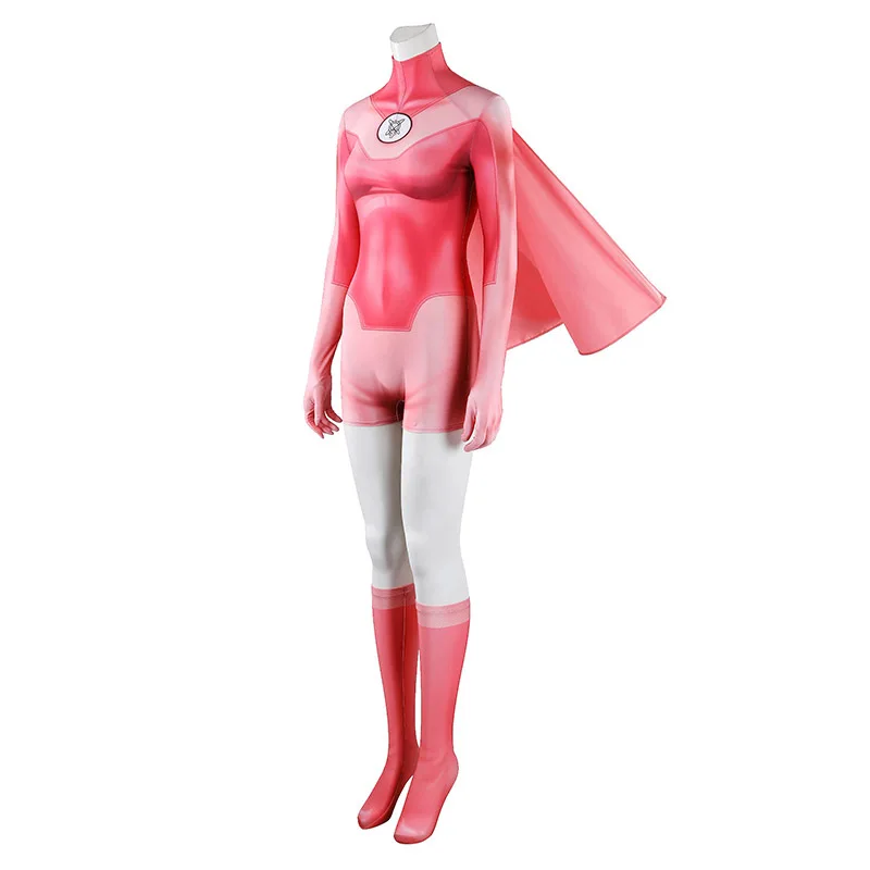 

Invincible Atom Eve Cosplay Costume Pink Bodysuit Full Set High Quality Outfit for Comic Con Halloween Carnival Party AniMuse