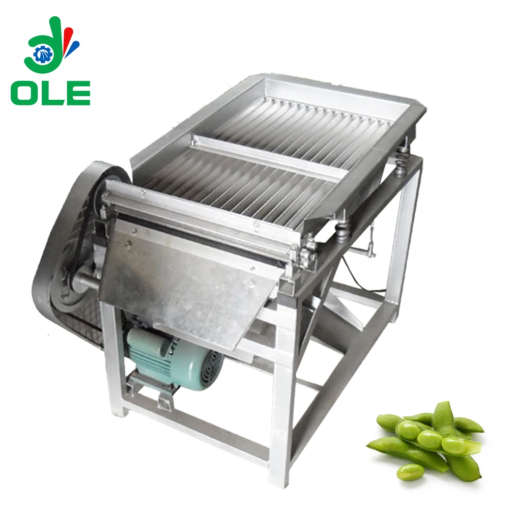 

200kg/h Fresh Green Beans Sheller Machine Customize Green Peas Peeling Splitting Machine