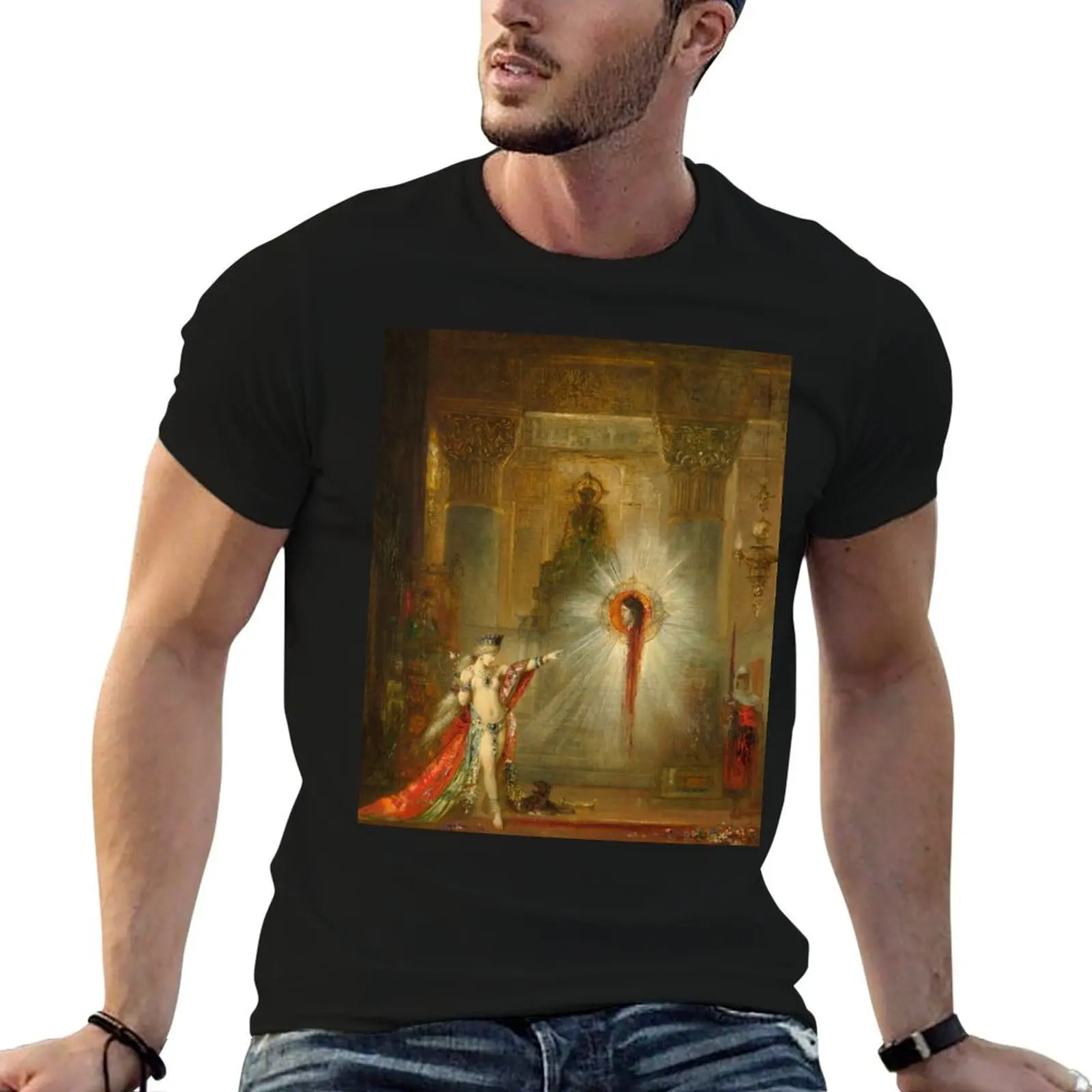 Gustave Moreau The Apparition T-Shirt summer top Aesthetic clothing vintage anime shirt anime shirts men