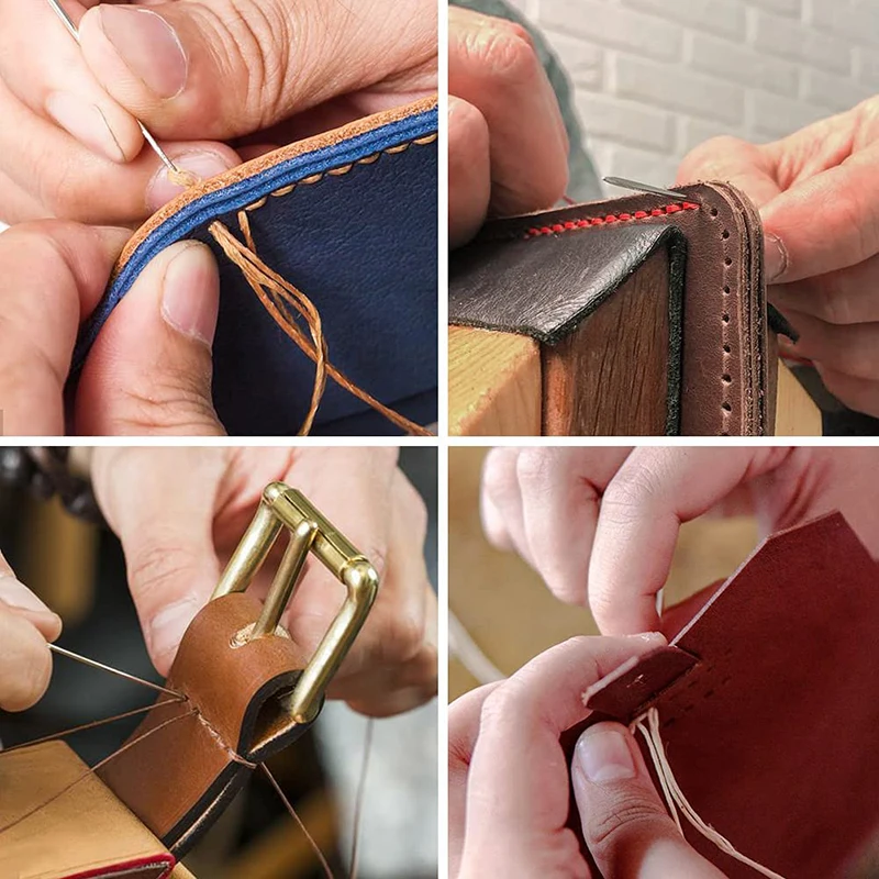 1Pcs Waxed Thread, Durable Leather Sewing Thread For Hand Stitching Leather Craft DIY, Bookbinding, Shoe Repairing,54 Yards 150D