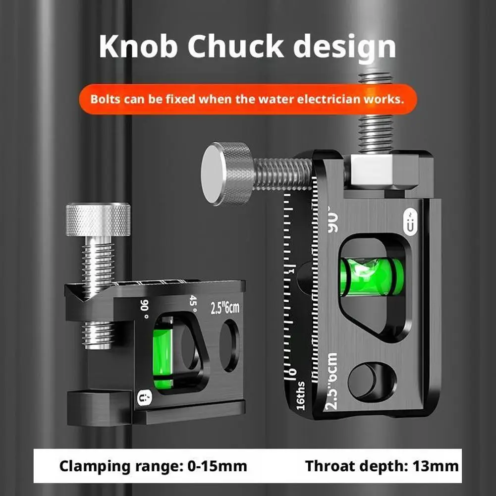 

Магнитный уровень-линейка, миниатюрный/портативный, с креплением-зажимом, имперская/метрическая шкала, многоугловые пузырьковые уровни для строительства/сделай сам, измерения H2U9