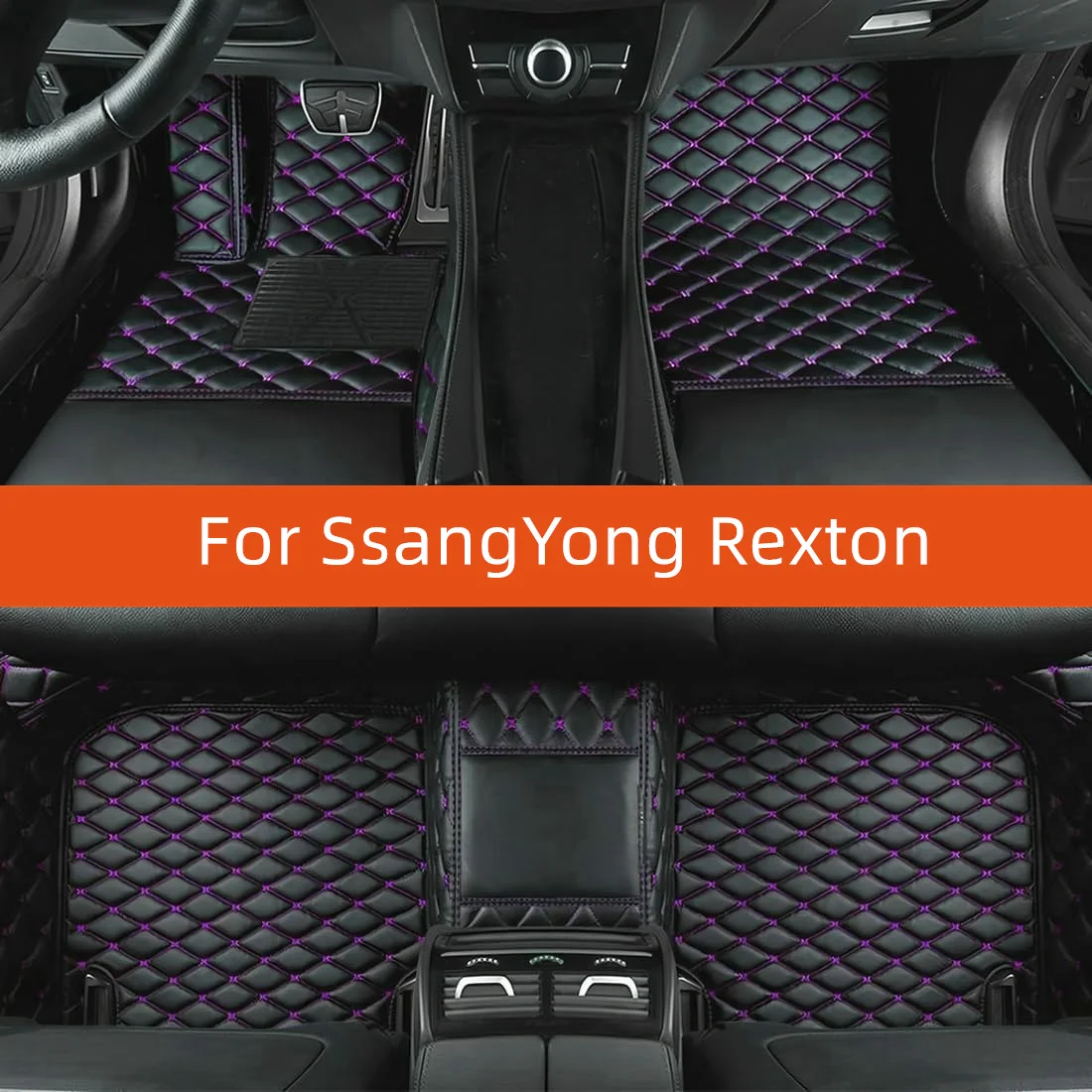 

Custom Leather Car Floor Mat For SsangYong Rexton 2020 2021 2022 2023 2024 2025 2026 2027 Car Mat Interior Accessories