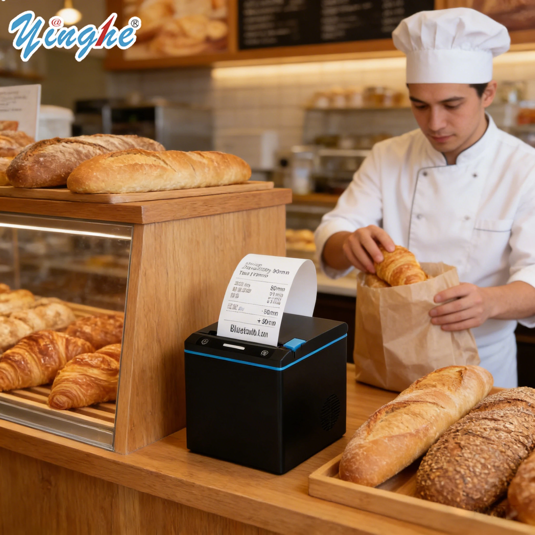 

Умный принтер для ресторанов — скорость 300 мм/с, автоматический резак, одновременная печать заказов для Uber Eats/Doordash/SkipTheDishes