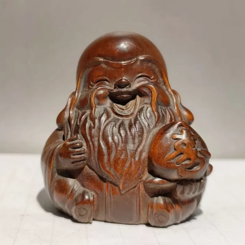 

vintage buddha antique wood carved figures children gift wooden statue carving
