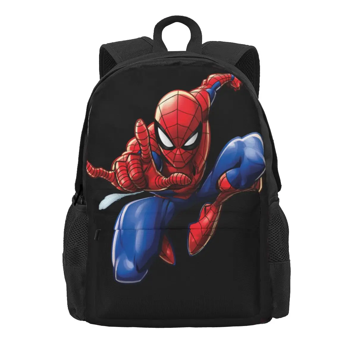 Spider-Man Web-Shooting Leap Women Backpack Mochila Casual Student School Bag Computer Mochila Teenage Large Capacity Rucksack