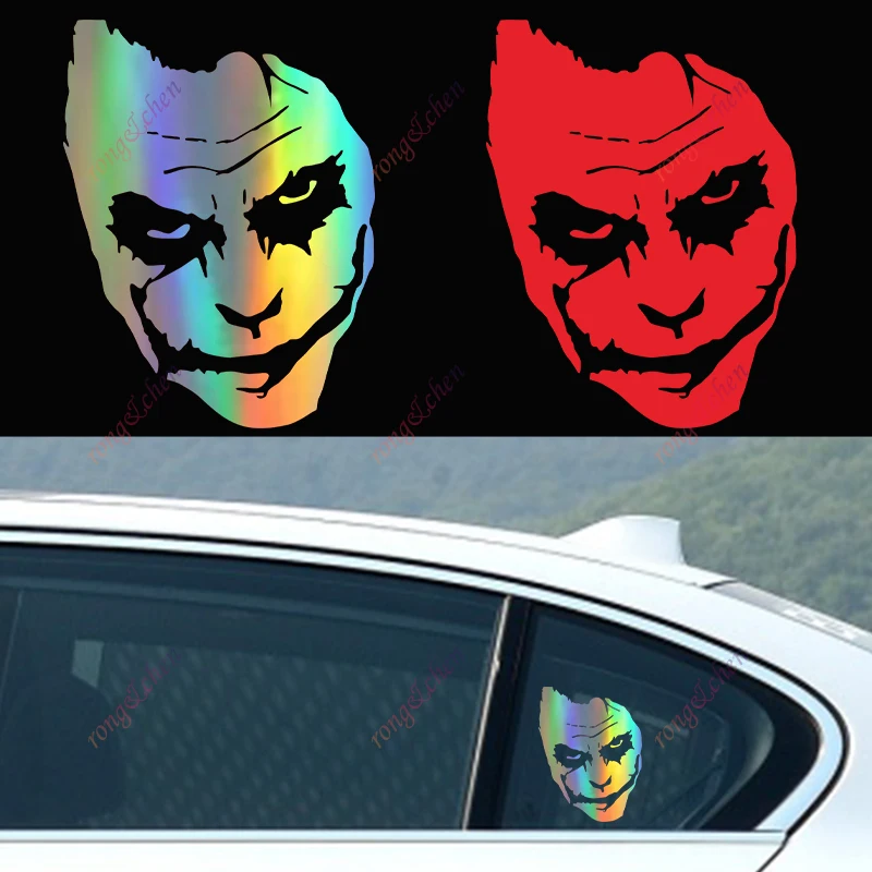 Funny Car Sticker Clawn Face Car Motorcycle Racing Helmet Laptop Trunk Body Car Window Surfboard Waterproof PVC Vinyl Decals