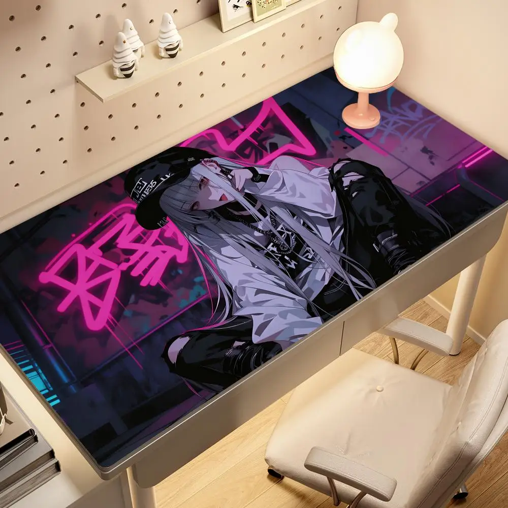 

HYBXAXC Trendy Anime Girl Large Mouse Pad, XXL Extended Gaming Desk Mat, Anti-Slip Wear-resistant Keyboard Pad for PC Gamer