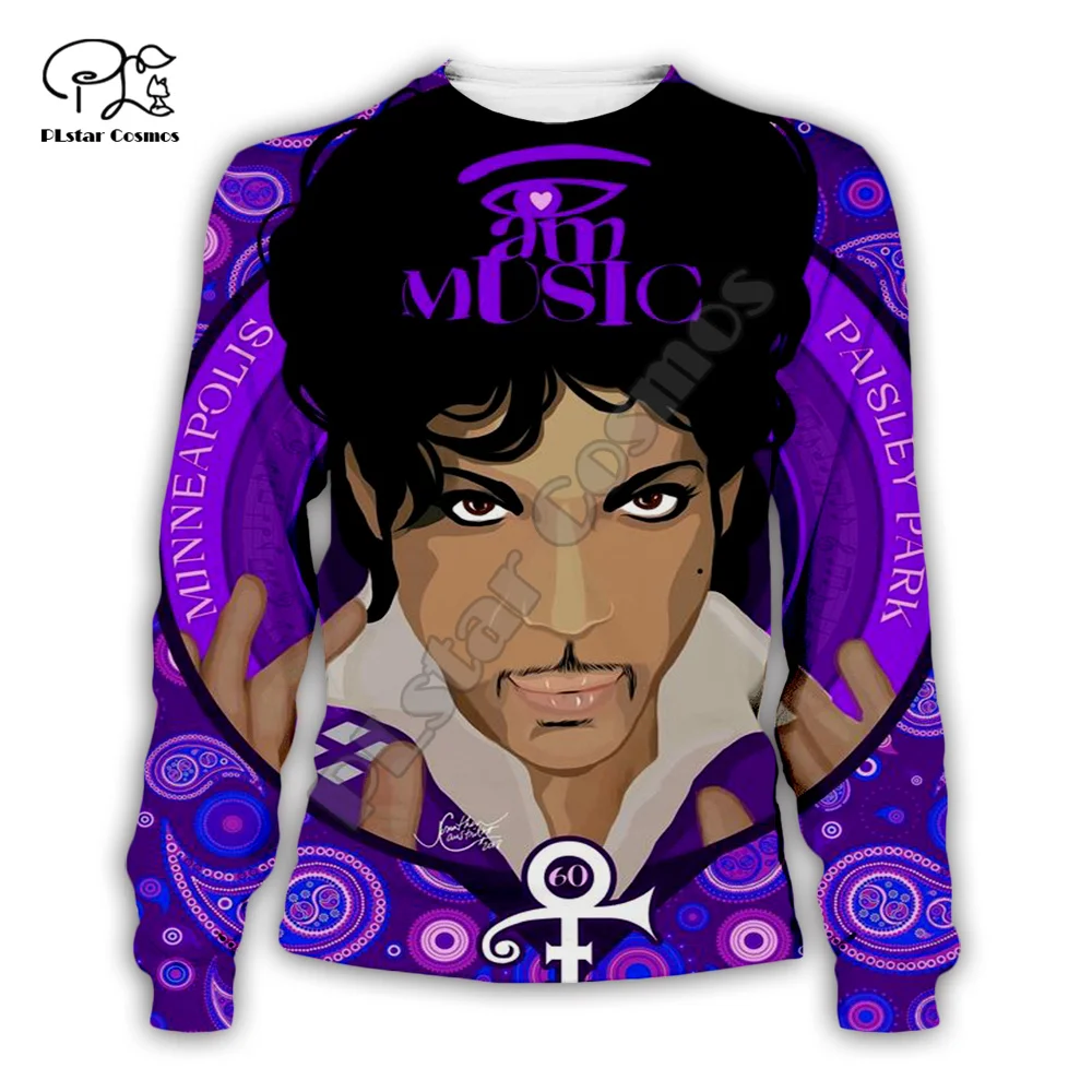 Popular Legend Singer Prince Rogers Nelson Purple Rain 3DPrint Men/Women Harajuku Streetwear Casual Funny Jacket Zip Hoodies X11