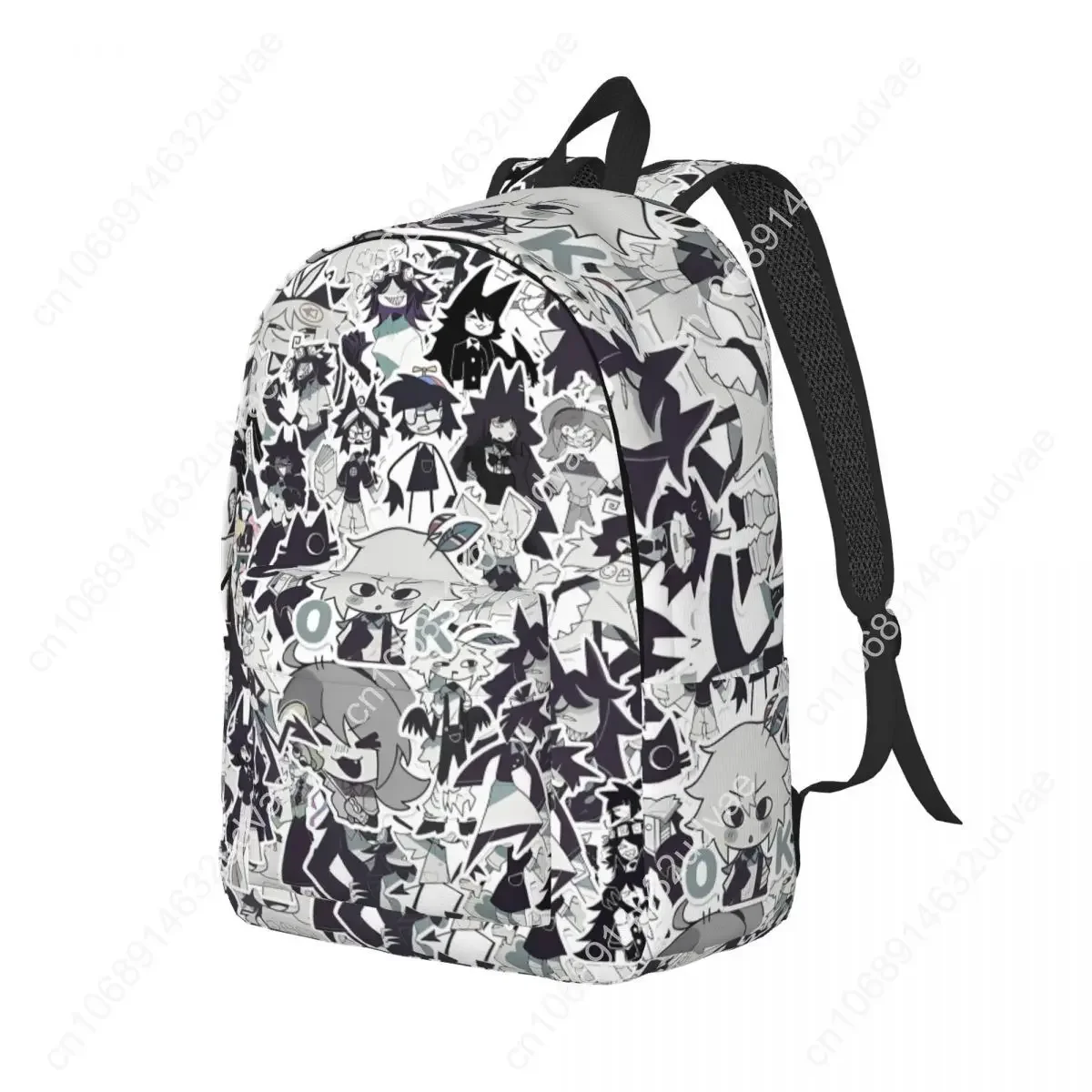 Fundamental Paper Education Doodle Backpack Men Women Fashion Student Daypack Cartoon Game Laptop Computer Shoulder Bag Outdoor