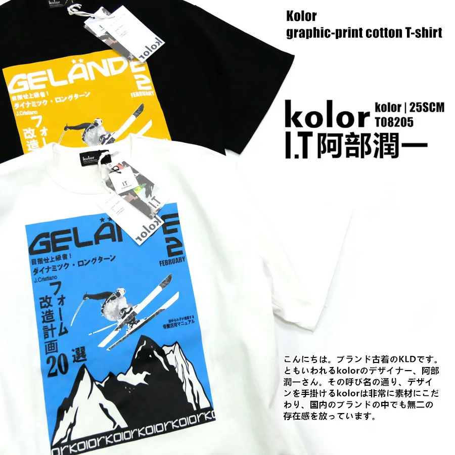 

KOLOR GRAPHIC TEE two-color short sleeve