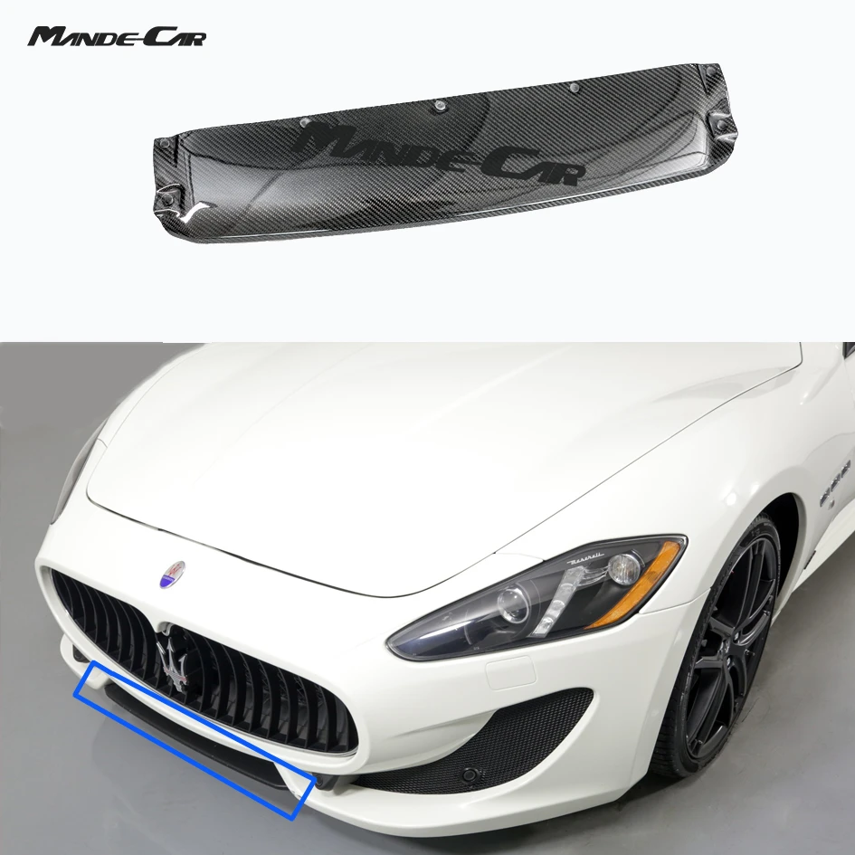 Hight Quality Carbon Fiber Front Bumper Lip Diffuser For Maserati GranTurismo GT Car Splitter Assecories