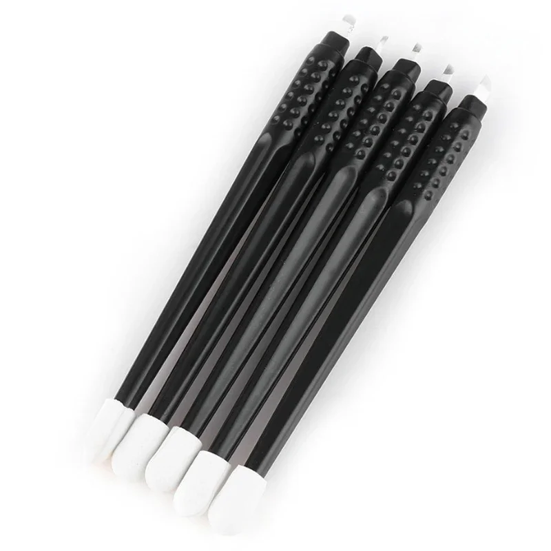 10pcs Disposable Microblading Pens Permanent Makeup Tattoo Eyebrow Tattoo Pen with 7/12/14/17/18U Pins Needles Embroidery Blades