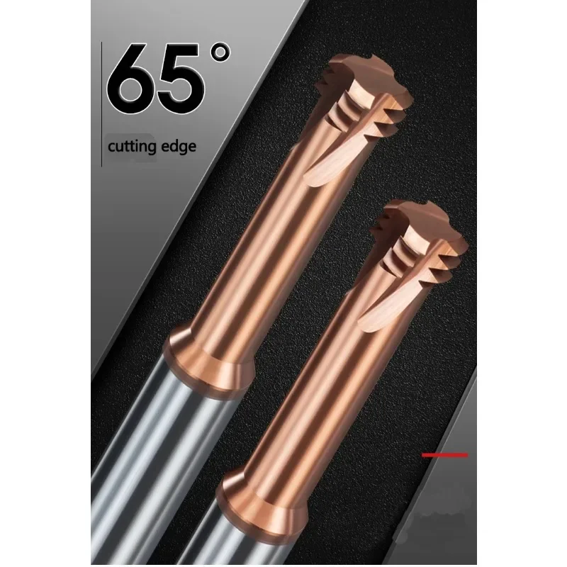 Fresa con filettatura a dente singolo in metallo duro CNC 1 3 Dente pieno M1.2 M1.6 M2 M2.5 M3 M4 M5 M6 M8 M10 M12 Fresatura filettata per acciaio