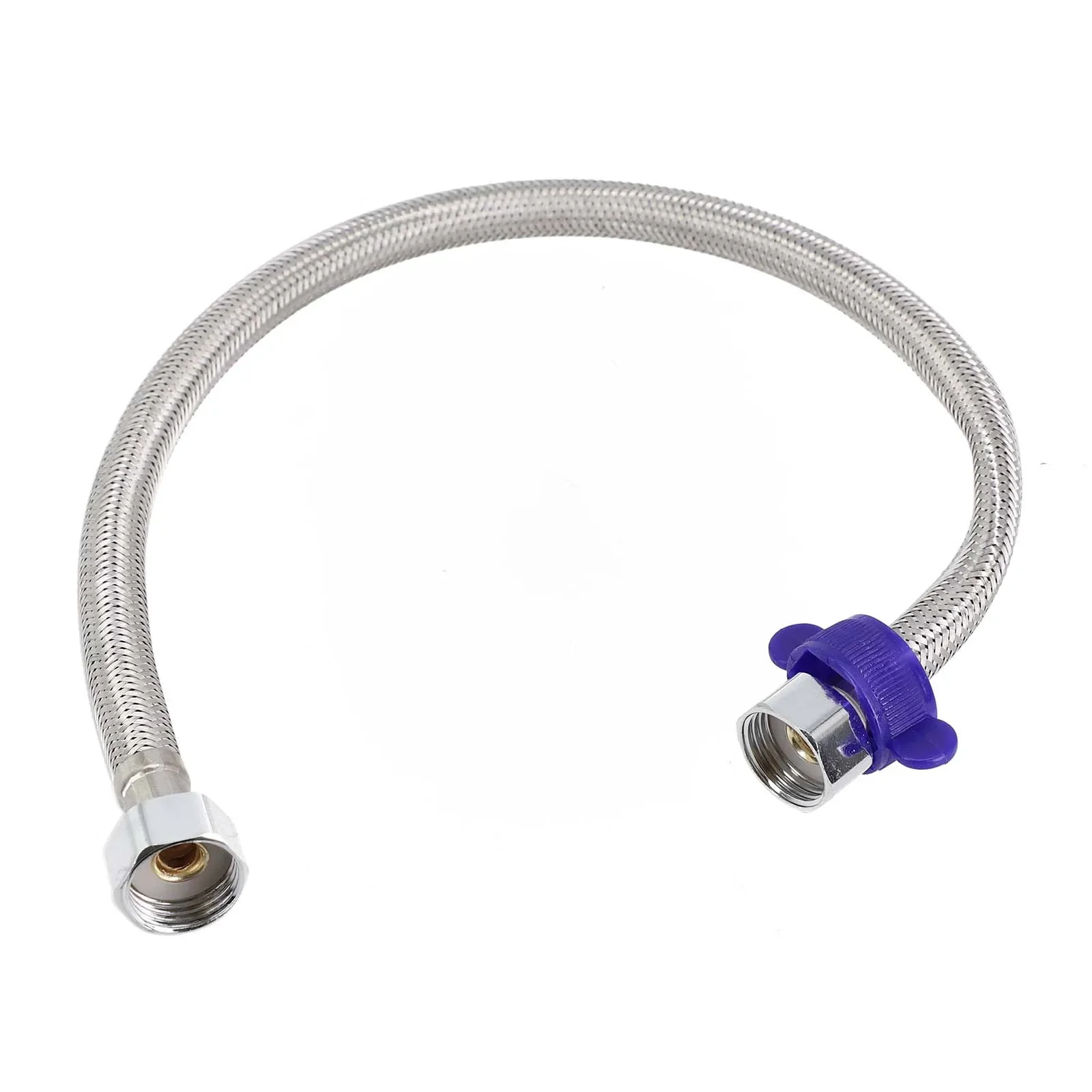 For Kitchen Toilet Shower Hose Hose Metal Hose Water Outlet For Faucet 1/2 Inch Explosion-proof Nylon Silver Stainless Steel