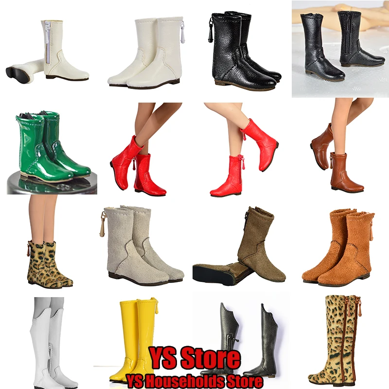 

1/6 Female Soldier Short Boots Zipper Different Position Design Shoes Toys Accessory For 12" AT201 AT202 TBL Phichen Normal Body