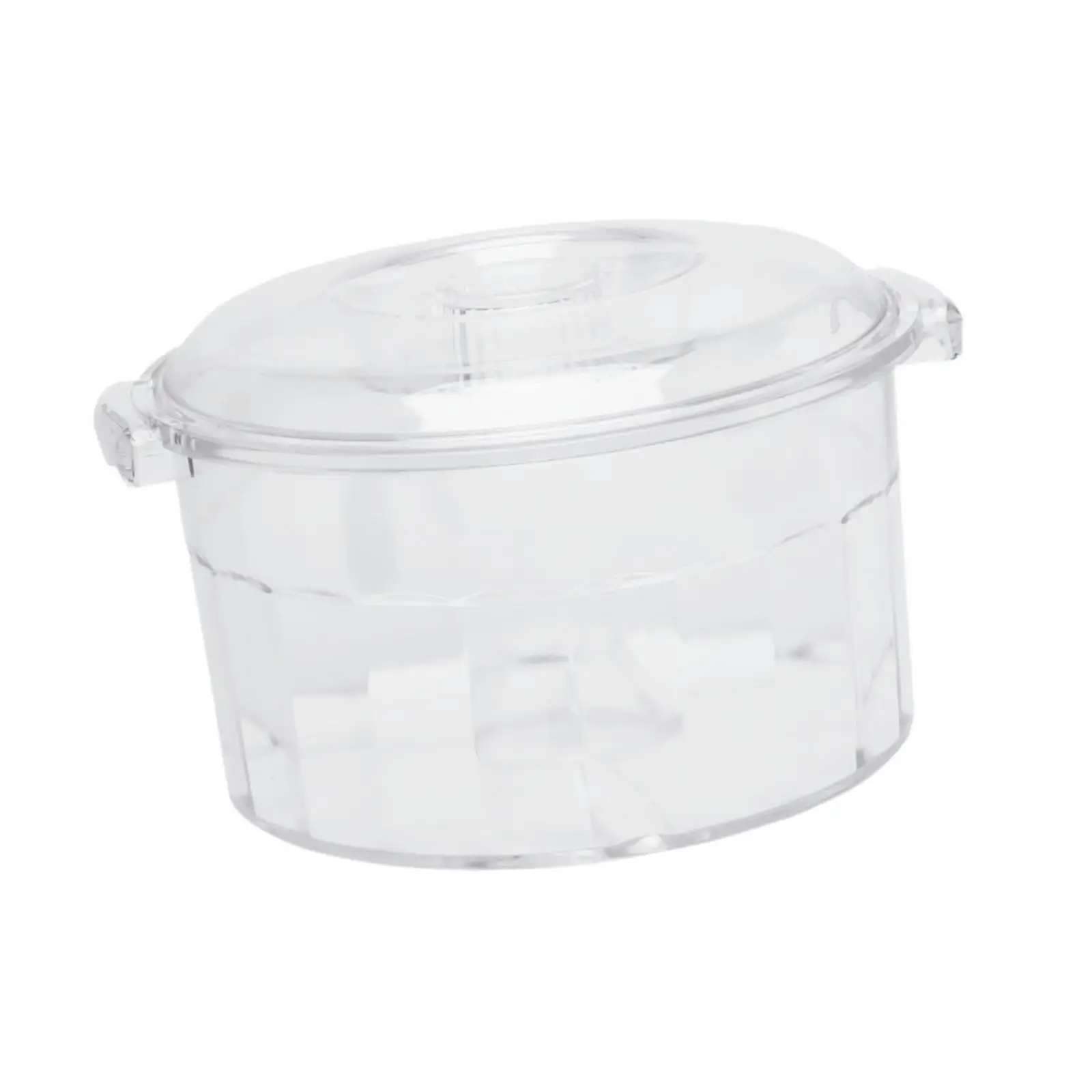 Polisher Drum Pot Polishing Barrel with Handle Versatile Stable Polishing Machine Bowl Polisher Box for Grinding Iron Zinc