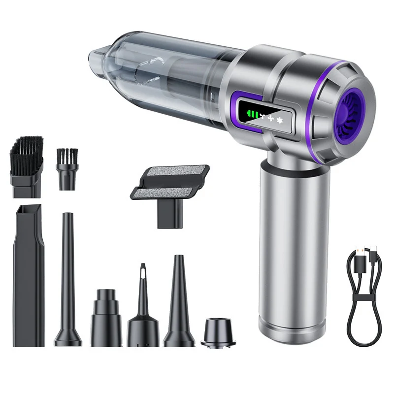 

4 in 1 Portable Wireless Car Vacuum Cleaner USB Charging High Power Home And Car Powerful Mini Cordless Vacuum Cleaner