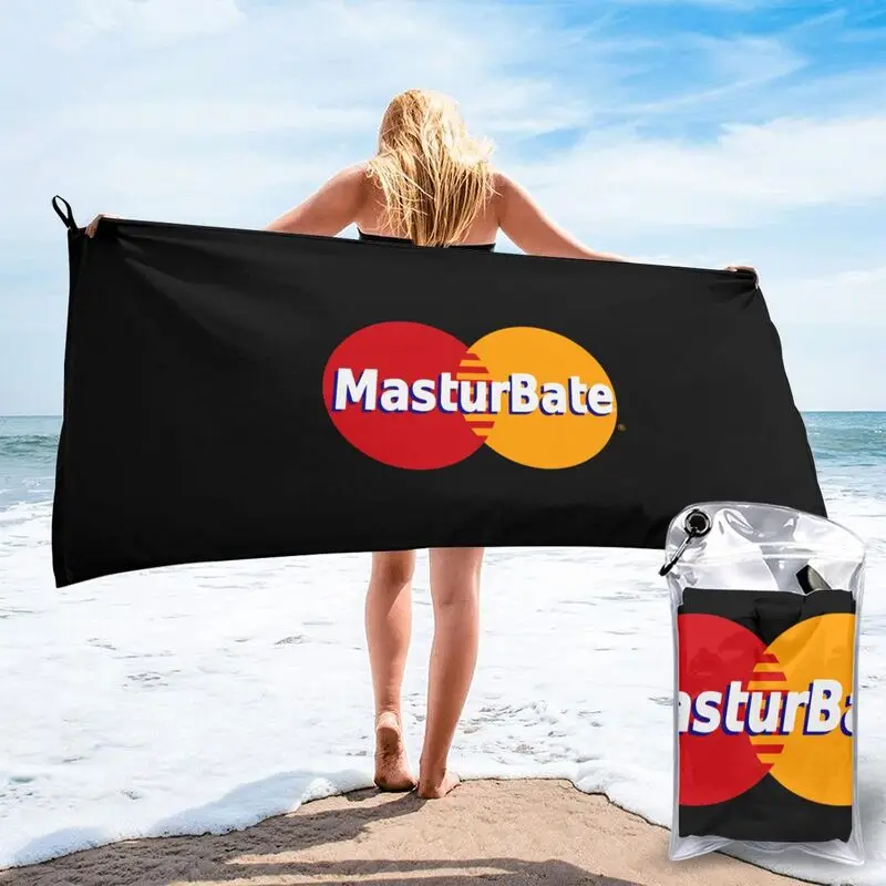 Masturbate Credit Parody Cash Blogindie Card Made This Af Fap Quick dry Towel Surf Wrapped Microfiber Sports Towel