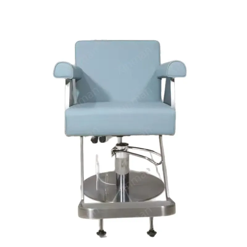 Hot-selling modern hair salon hair cutting chair stainless steel base small beauty salon ins wind special hair cutting chair
