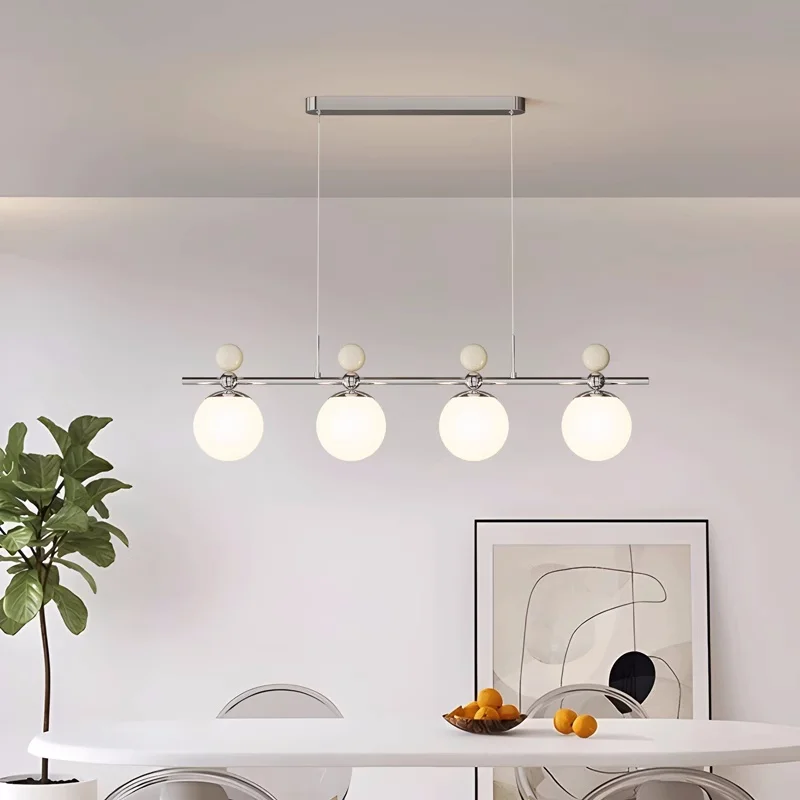 New Modern Full Spectrum Led Chandelier Health Eye Protect Chrome Pendant Lights Living Room Led