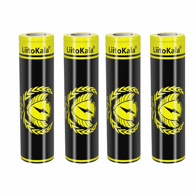 4pcs LiitoKala 3.7V 18650/21700 Battery KING4000 KING6000 LT28A LT33A LT55A