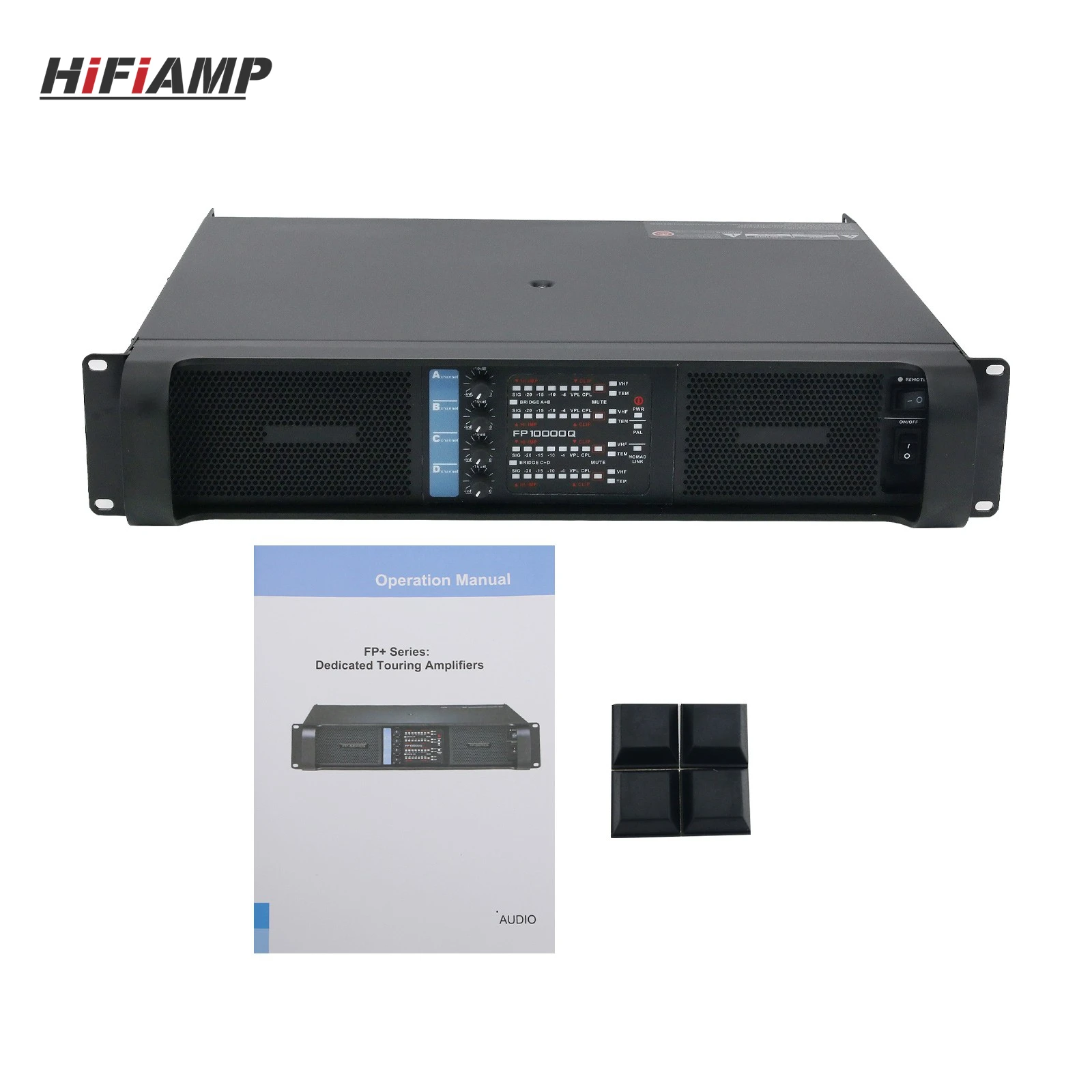 

HiFiAMP FP10000Q 4x1350W Digital Power Amplifier Power Amp 4 Channel Amplifier for Stage Bar KTV Karaoke
