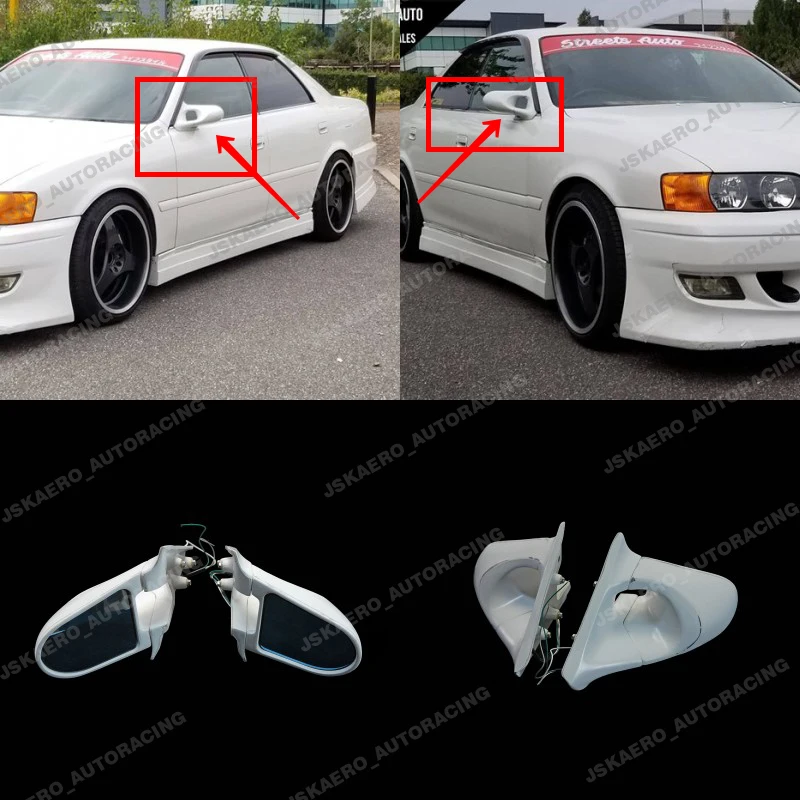 

For Toyota Chaser JZX100 (RHD) Rear View Mirrors FRP Unpainted Mirrors Rearview car BodyKits