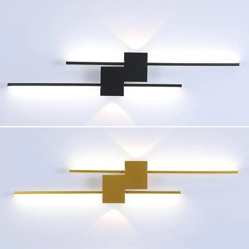 Creative Minimalist Bedroom Bedhead Wall Light Sofa Background TV Wall Grille Wall Decoration Atmosphere Light LED Light