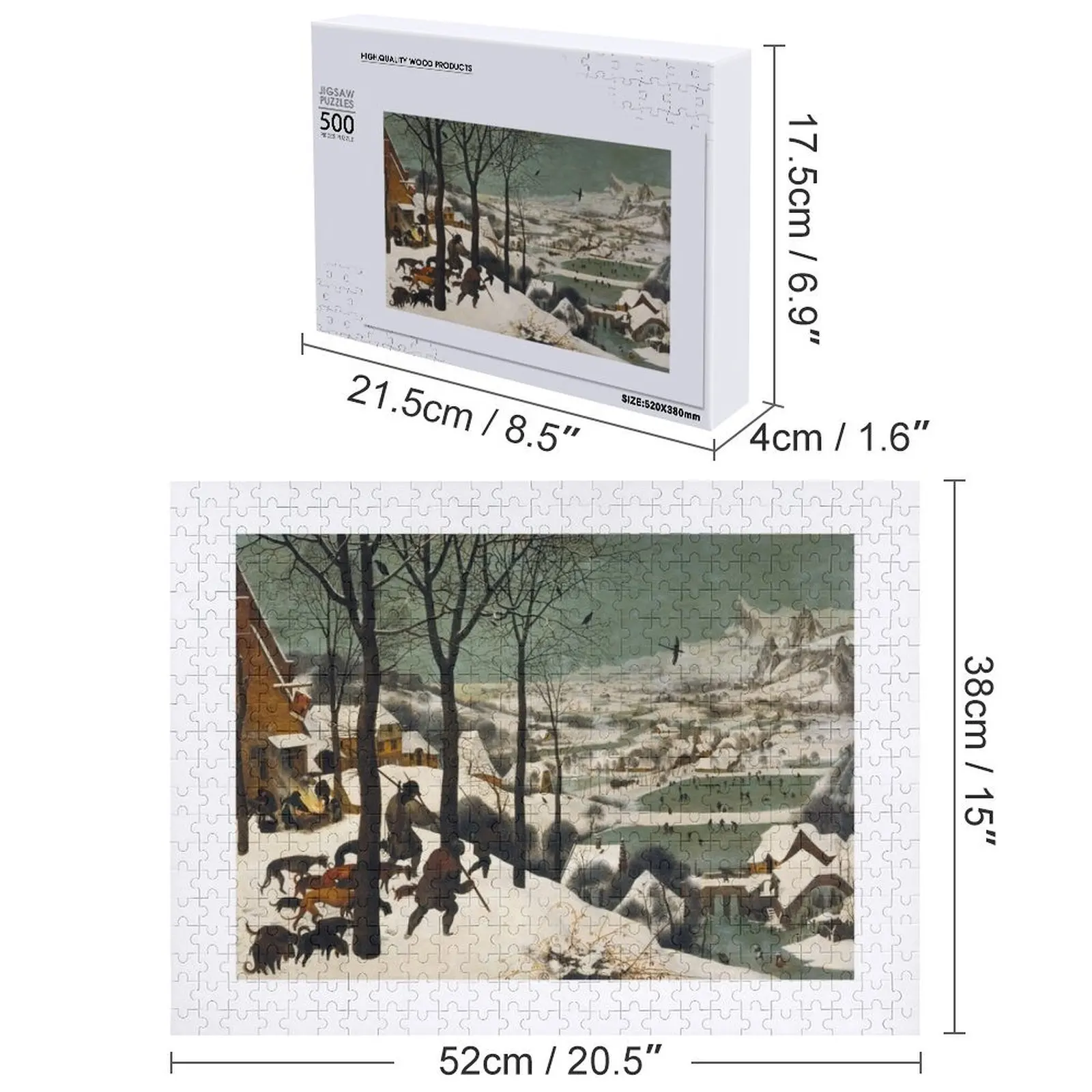 Питер Брюгеля Старший - Возвращение охотника Пазл Аниме Деревянный декор Картины Пазл