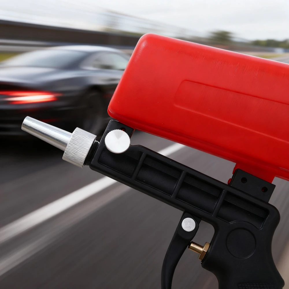 مسدس السفع الرملي للسيارة، أداة السفع الرملي المحمولة الجاذبية، مسدس السفع الرملي الهوائي لضاغط الهواء، إزالة الطلاء والبقع والصدأ #2