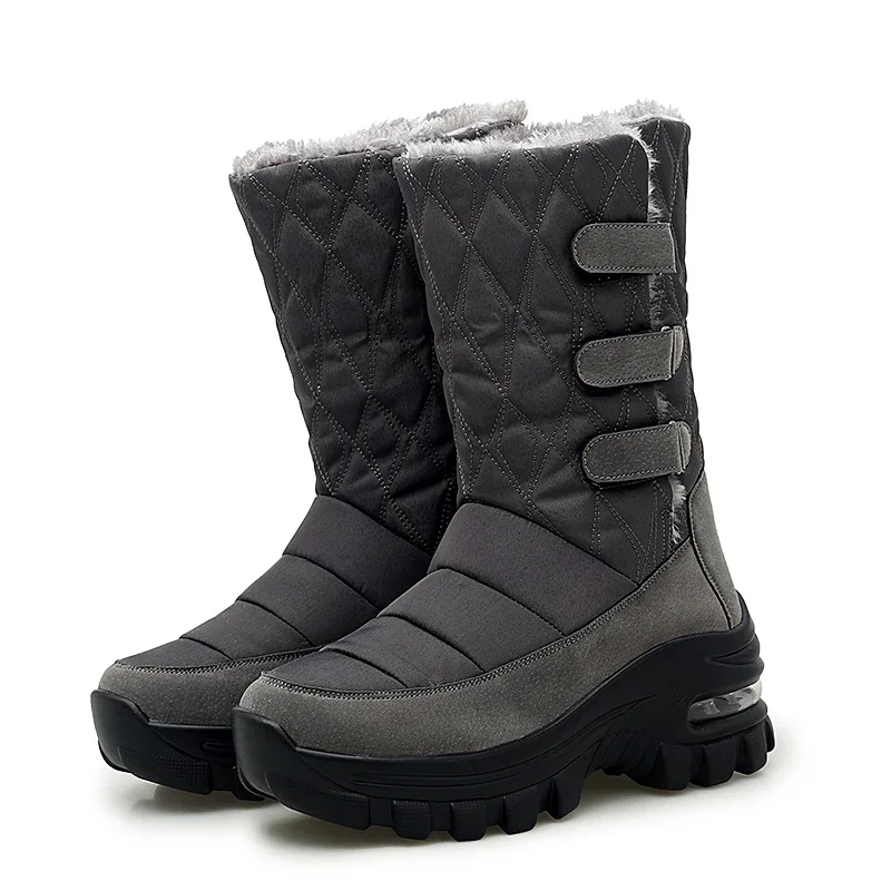 

Womens Snow Boots Thicken Plush Warm Winter Boots Outdoor Anti-slip Wedges Platform Boot Waterproof Winter Boots for Women Botas