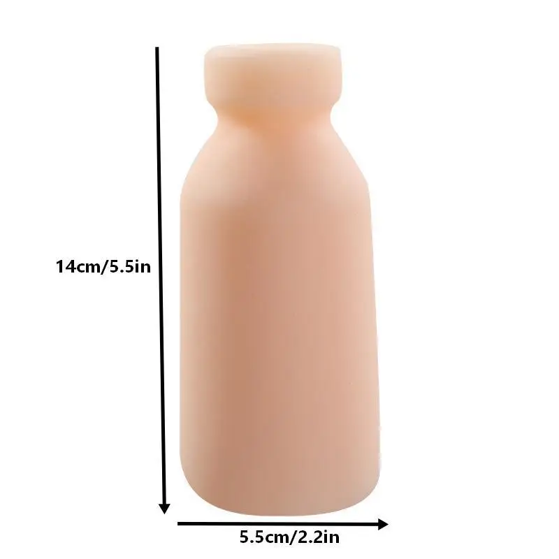Milk Bottle Shape Male Masturbation Cup Silicone Masturbator Soft Emulational Vaginal Bulge Adult Sex Toys For Men Penis Trainer view 6