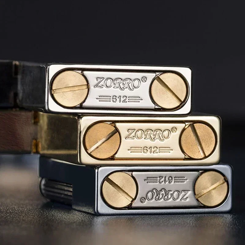 Zorro New Original Genuine Kerosene Loud Sound Lighter Steel Wire Drawing Gasoline Engine Smoking Pipe Lighters Gift for Men