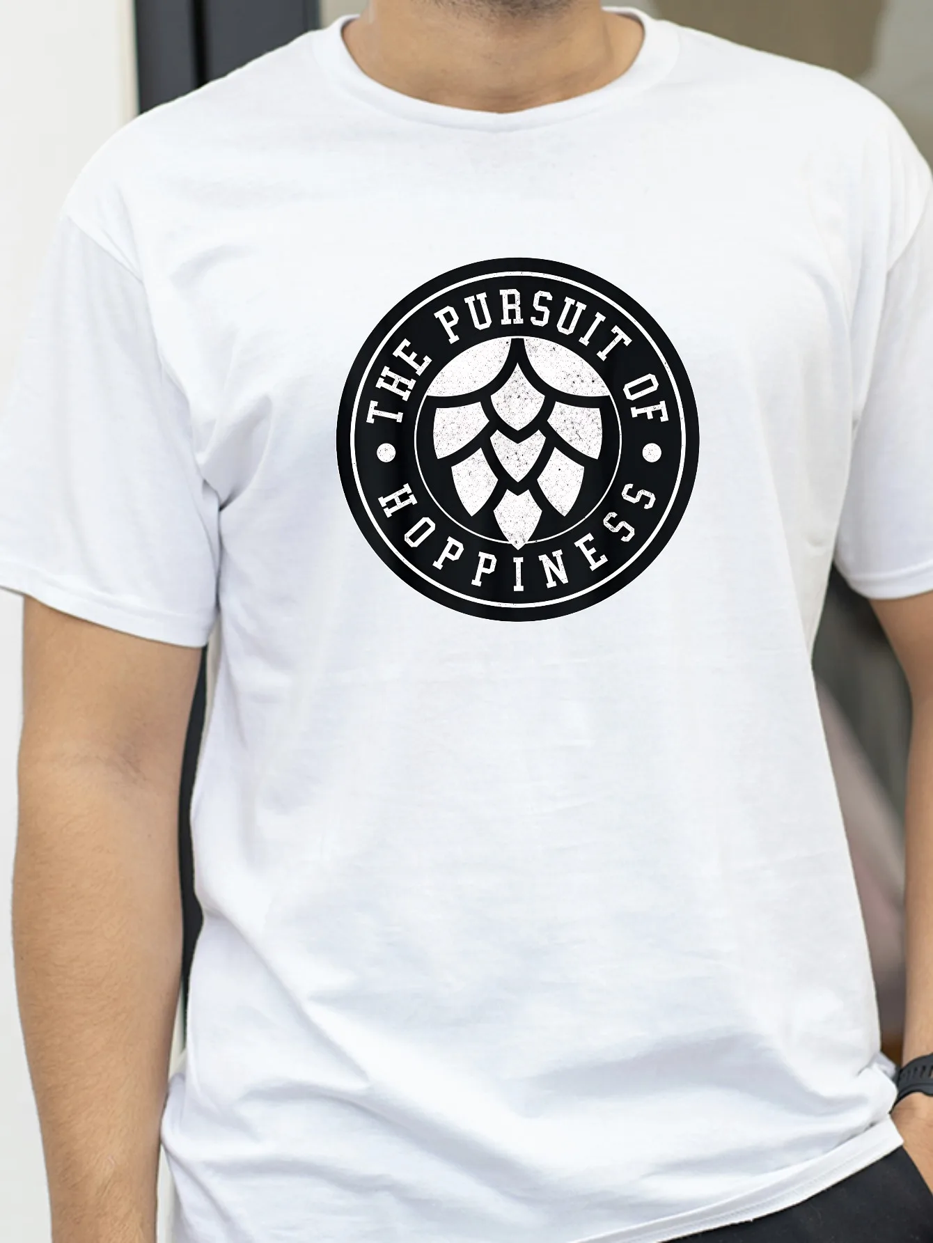

Craft Beer Brewer Hops IPA Hoppiness Gift Cotton T-Shirt Unisex Retro Street Fashion Short Sleeve Tee