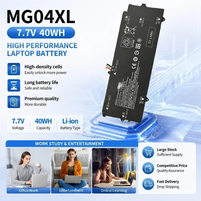 7.7V 40Wh Battery For HP Elite x2 1012 G1 Laptop Battery MG04XL 812205-001 Replacement Rechargeable Li-ion Battery Pack