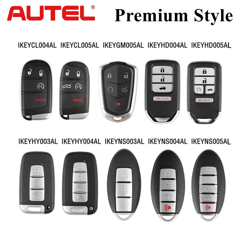 

AUTEL Premium Style Universal Smart Key for Chrysler/Cadillac/Honda/Hyundai/Nissan Used with MaxiIM KM100 KM100E IM508 IM608 PRO