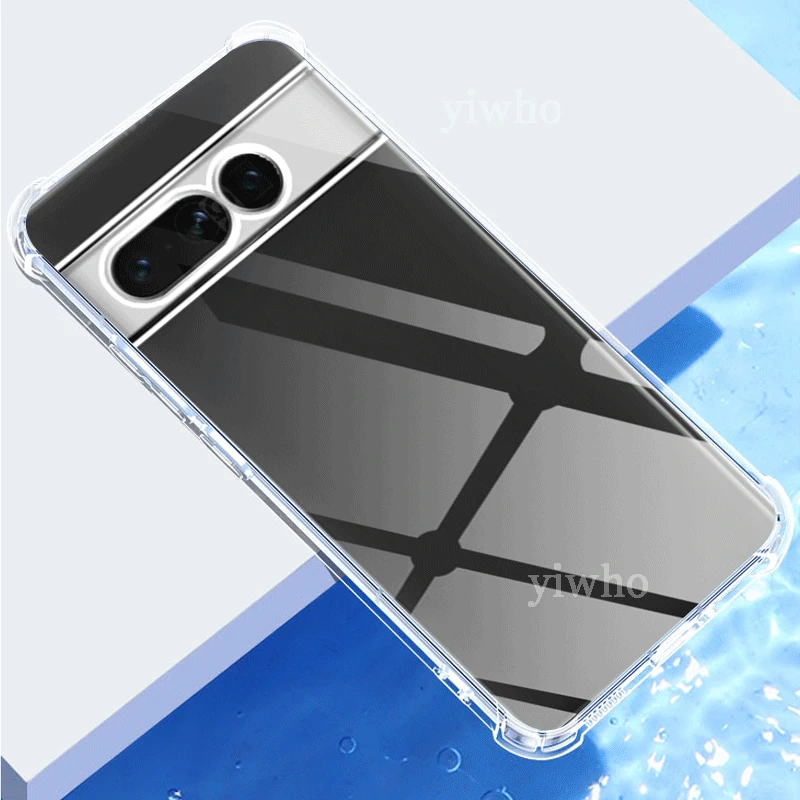 Luxury Transparent Phone Case for Google Pixel 7 Pro TPU Bumper 7a 6a 7 6 Pro 7Pro 6Pro Scratch Proof Hard Back Cover Clear Case