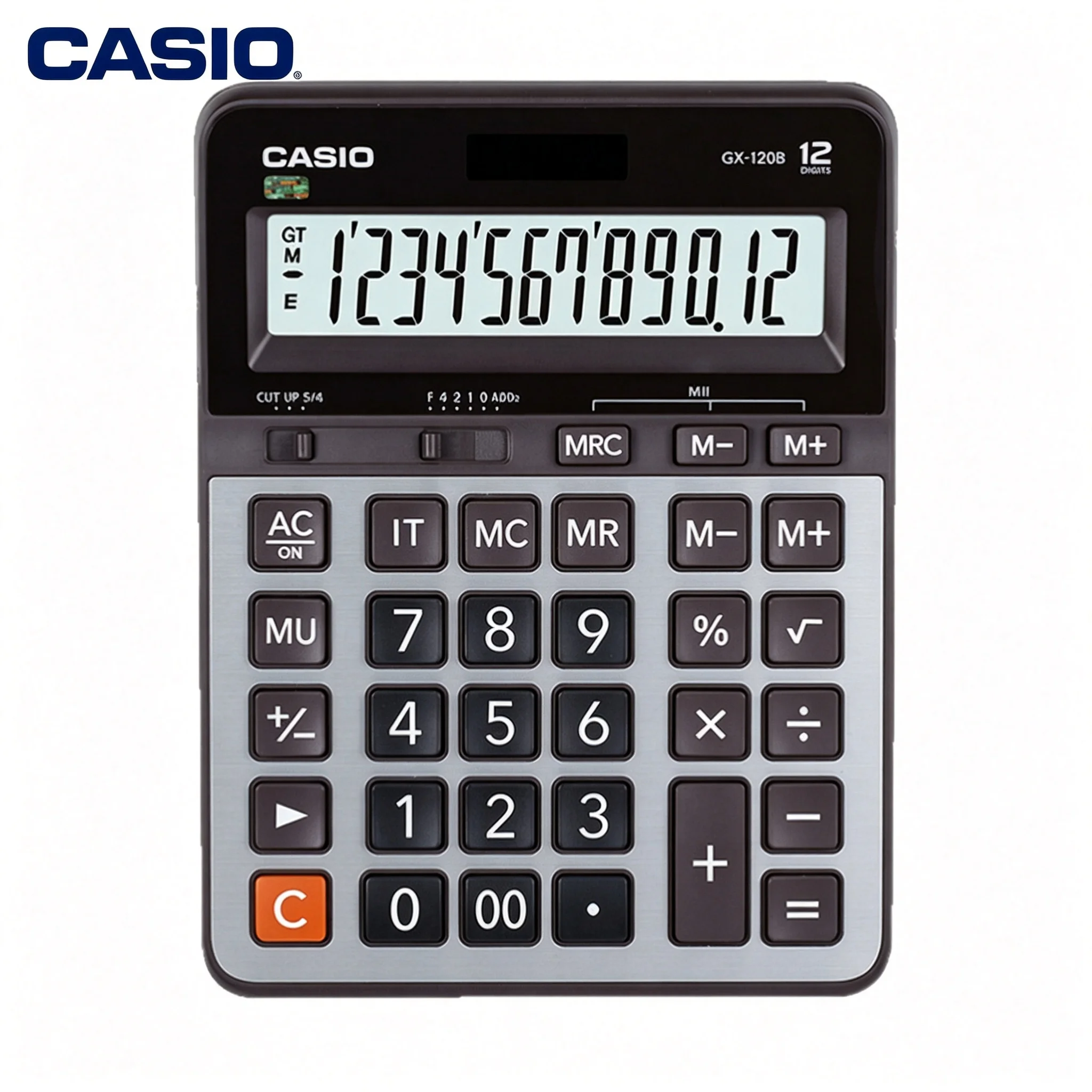 Casio /Bookkeeping Calculator /Retail Calculator DX12B/120B DX12B GX12B/14B/120B Reliable dual power for daily work