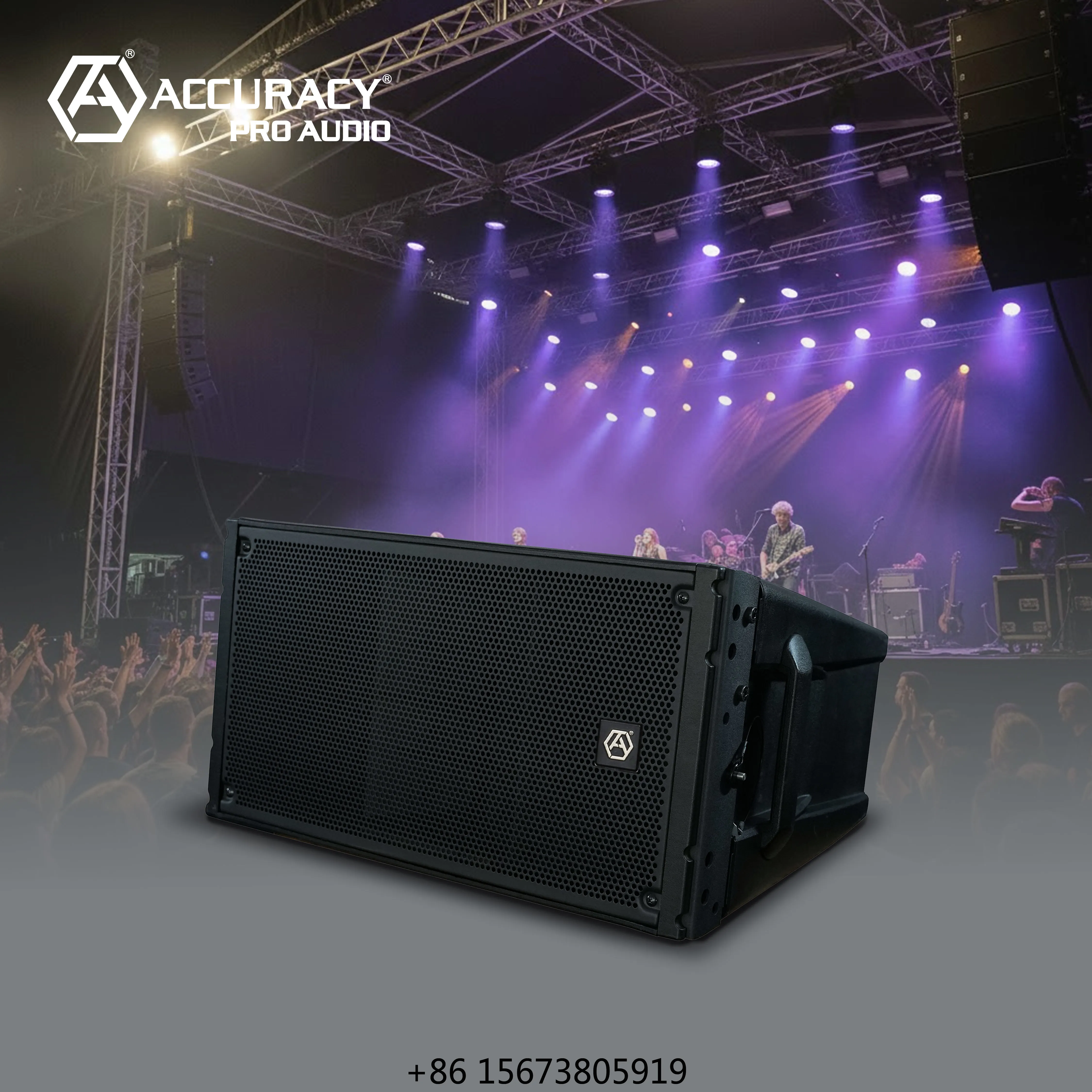 

Акустическая система Accuracy Pro Audio CF208A: двухполосный линейный массив с двумя 8-дюймовыми динамиками, высокомощный компактный активный модуль линейного массива