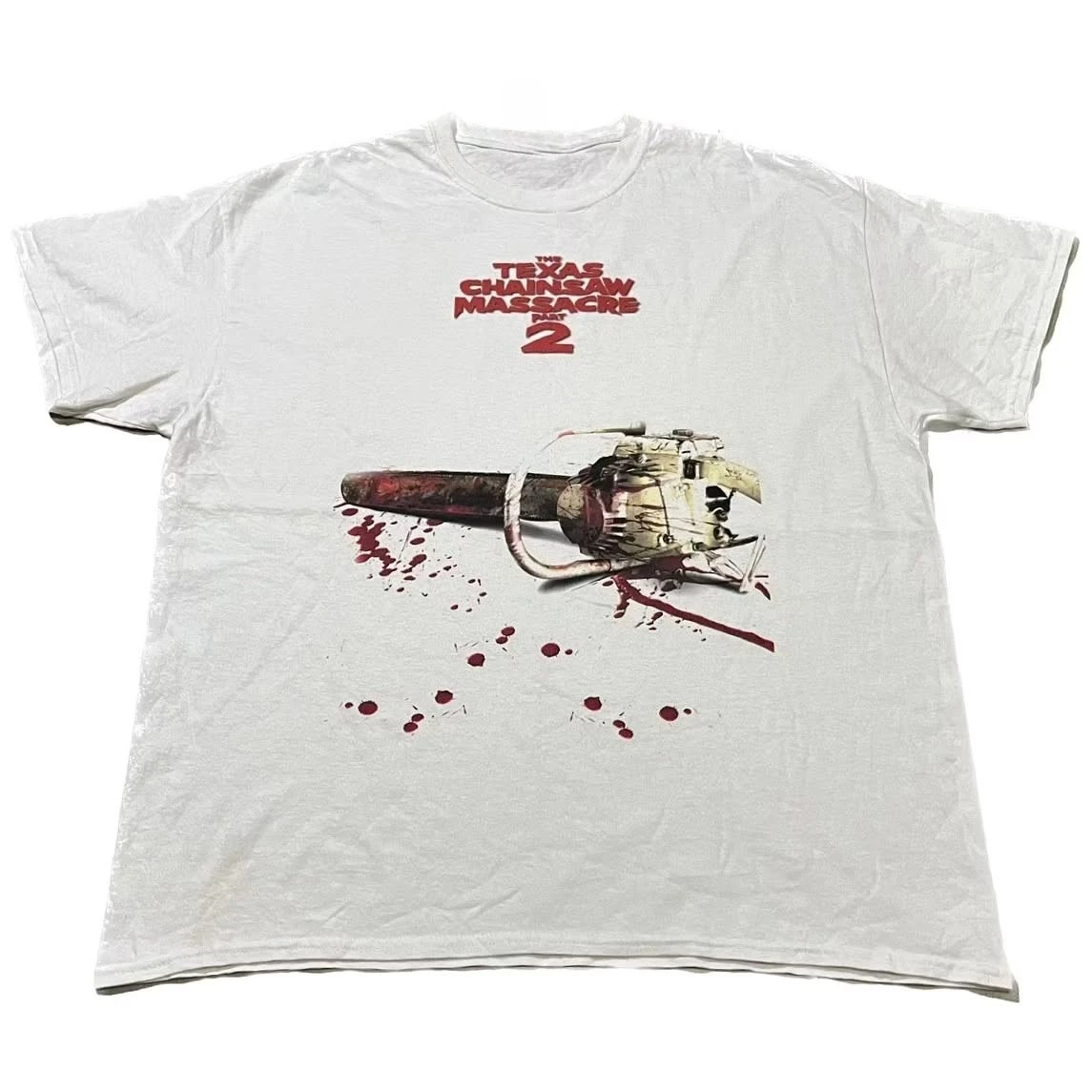 Retro 80s Slasher Film Vintage Splatter Art Graphic Tee Cotton Mens Womens T-Shirt Summer Streetwear